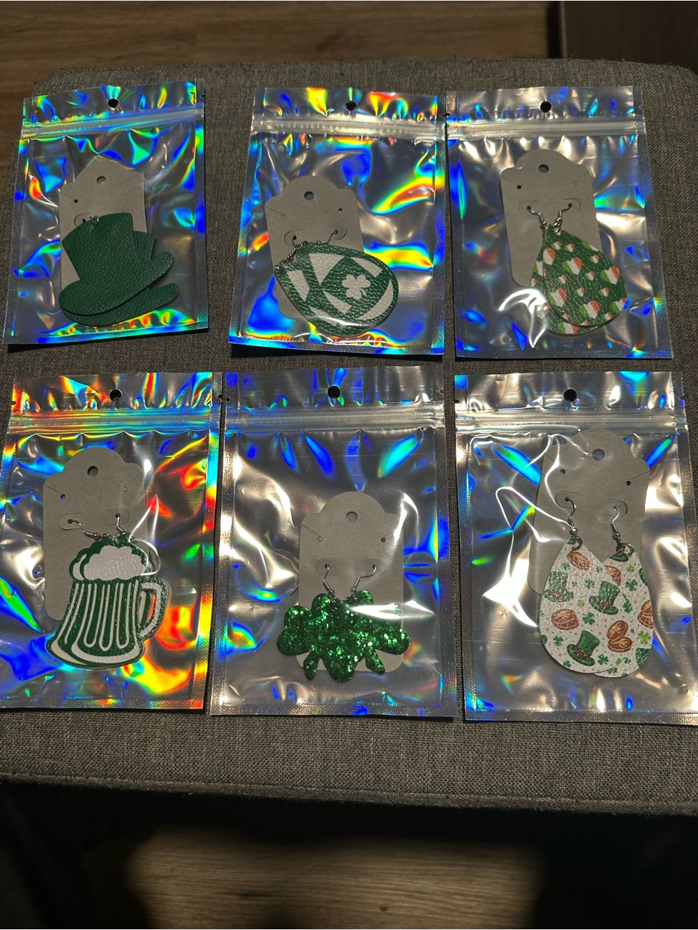 Fun St.Patrick’s Day‎ Earrings 6 Pair New